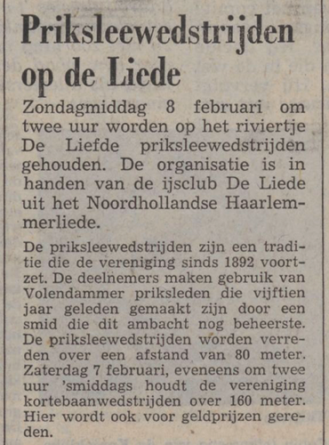 19760206-Waarheid Priksleewedstrijden op de Liede 19760206-Waarheid Priksleewedstrijden op de Liede